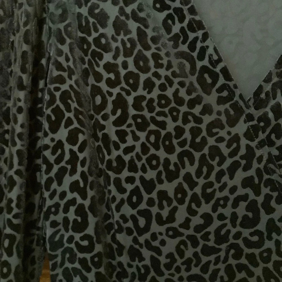 BARDOT Black Velvet Brocade Leopard Bodysuit - Picture 5 of 15